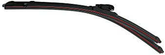 RIDEX Scheibenwischer Set Wischerblätter Satz mit Spoiler Frontscheibenwischer Vorne Wischblattausführung: Rahmenlos Länge 1: 650mm Länge 2: 550mm 298W17043