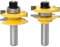 Bestgle 2pcs 1/2 Inch Shank Large Ogee Stile and Rail Router Bit Set, Up to 1-Inch Stock, 3/8 Cutting Radius