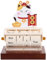 NUOBESTY Wohnaccessoire Cartoon-Kalender Kleiner Tischkalender