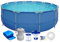 Piscine de Jardin - Set Ø 305 x 76 cm. Comprend : Pompe, Filtre, Distributeur de Chlore, Couverture de Piscine. Frame Pool Set Rond. All in One