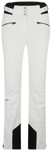 Ziener Damen TILLA Ski-Hose/Schnee-Hose | atmungsaktiv, wasserdicht, Primaloft, White Fog, 42