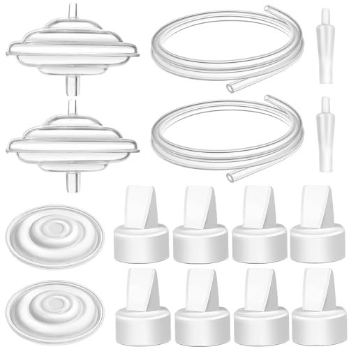 PumpMom-us Breast Pump Parts Replacement – Duckbill Valves, Backflow Protectors, Tubing & Silicone Membranes for Spectra S1, S2, 9 Plus & Gold Breast Pumps