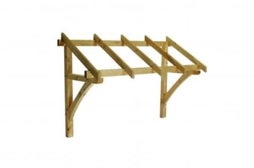Cheshire Mouldings Pine Flat Roof Porch Canopy 1736mm