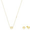 Amor Set 925 Sterling Silber Damen Multisets, mit Zirkonia synth., 40+5 cm, Brezel, Kommt in Schmuck Geschenk Box, 2039238