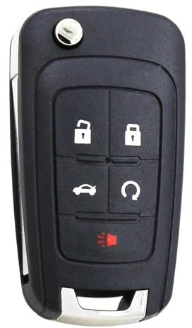 DYDGUTUFB Boitier Clé de Voiture avec pour C&hevrolet pour Equinox pour Camaro 2010-2013 pour Volt pour Cruze 2011-2013 Coque Pliable Rabattable Porte-clés