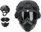 Airsoft Helmet + Full Face Mask With NVG Fixtures And Side Rails, Removable Full Face Mask For CS Games, Paintball And Other Outdoor Activities