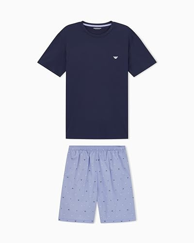 Emporio Armani Herren Logo Pattern Woven Pajamas Pyjamaunterteil (1er Pack)