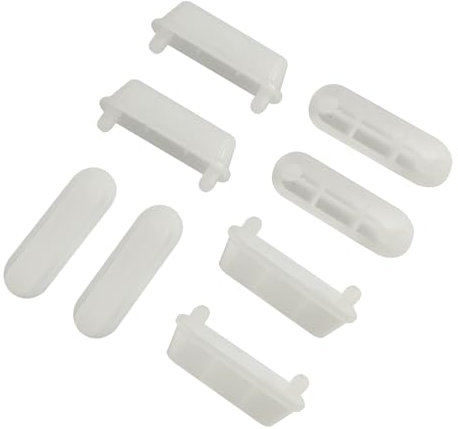 FanmitrFanmitrk Cushioning Pads-Toilet Seat Rubber Feets in White,Toilet Seat Bumpers Anti-Noise Replacement Cushioning Pads for Wooden Toilets Use(White, PAD04)