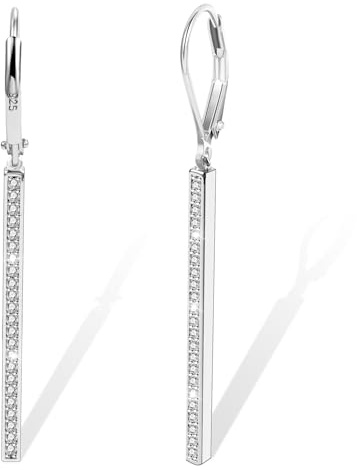 Dangle Earrings Women Gold Silver Heart Ball Bar Drop Pendant Earring | ALEXCRAFT Gold Silver Drop Dangle Earrings Women Heart Ball Bar Pendant Huggie Zircon Earring Minimalist Hypoallergenic Gift