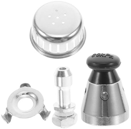 HOMSFOU Pressure Cooker Valve Replacement Set Aluminum Alloy Exhaust Rod Float Safety Valve Universal Cooker Accessories for High-Pressure Cooking 4pcs Kit