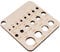 Righello per ferri da maglia con scala trasparente Calibro per ferri da maglia Strumento quadrato Righello in legno per uncinetto Knitters Accessorio per uncinetto in legno