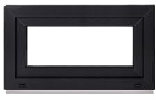 Framex Kellerfenster Fenster Kunststofffenster Innen Weiß/Außen Anthrazit Breite x Höhe 90 x 50 cm (900 x 500 mm) 2-fach (32 mm) Dreh Kipp DIN Rechts