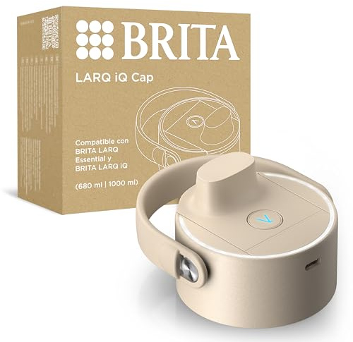 BRITA LARQ iQ Cap Digitaler Deckel LARQ Essential Trinkflaschen inkl. Hydration Tracking App & UV-C Selbstreinigungs-Technologie - neutralisiert 99,99% Bakterien