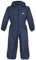 Trespass Button, Navy Blue, 2/3, Waterproof Rain Suit with Hood Kids Unisex, Age 2-3, Blue