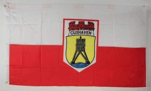 Buddel-Bini Flagge Fahne ca. 90x150 cm : Cuxhaven Cuxhafen Cuxhavenflagge