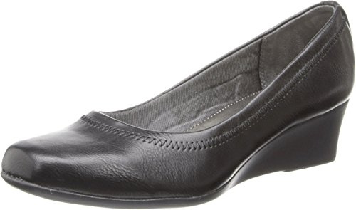 LifeStride Women's Groovy Wedge Pump, Black, 5 M US