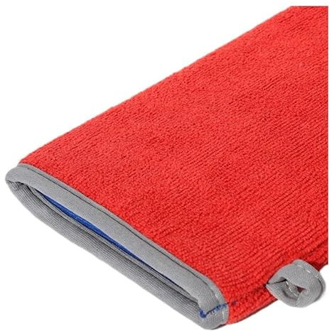 SBT Rot Mikrofaser Handschuh mit Reinigungsknete Heavy, Poliertuch, Auto Lackreiniger