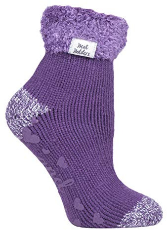 HEAT HOLDERS - 1 Paar Bettsocken Damen Stoppersocken ABS Antirutsch Kuschelsocken Socken (HHL13)