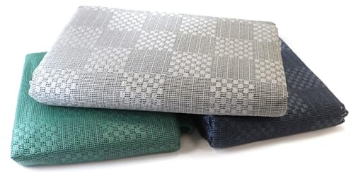Primaflor Vorzeltteppich Plus | Grau | 500 x 250 cm | 3,2 mm | Outdoor-Teppich für Camping, Balkon, Terrasse und Garten | Polyester Jacquard mit Drainage