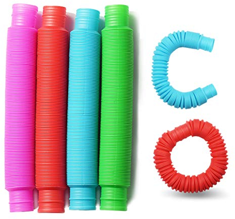 Milaloko Jouet sensoriel Pop Multicolores Tubes pour Calmer Relaxer Adolescent Enfant Adulte - 6 Pieces