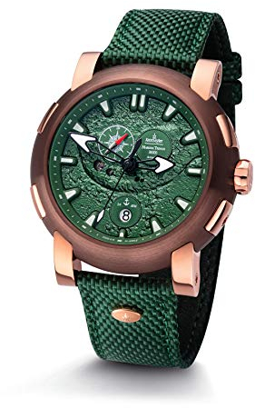 Kronsegler Mariana Trench Herren Armbanduhr Automatik wasserdicht Rose-Grün