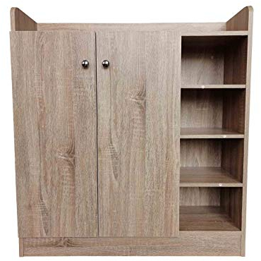 HTI-Line Kommode Nina mit 8 Regalfächern Anrichte Sideboard Schrank Sonoma