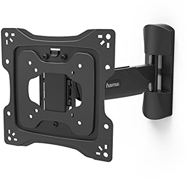 Hama TV Wandhalterung schwenkbar 180°, neigbar, ausziehbar (TV Halterung für Fernseher mit 19 bis 48 Zoll, Fernsehhalterung mit Diebstahlschutz, ideal für den gewerblichen Bereich, VESA bis 200x200)