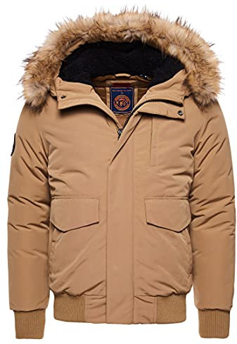 Superdry Herren Everest Bomber Jacket, Camel, XXL
