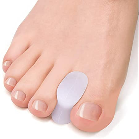 V&AMYA Separatore alluce valgo in silicone, separatore dita borsite, distanziale dita dei piedi, protezione per dita a martello