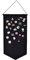 Wall Hanging Brooch Jewelry Storage Case Canvas Display Stand Enamel Pin Display Banner Holder Earrings Necklace Glitter Pin Collection Organizer (Black)