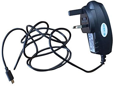 iTechCover® Câble de charge secteur britannique à 3 broches pour casque Bluetooth Anker A3235 SoundBuds (micro USB) – CE – RoHS – Approuvé au Royaume-Uni