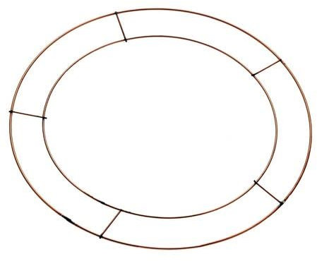 Floralcraft 2-Pack X 16 Flat Wire Rings Wreath Frames for Christmas Craft, Floral Arrangements and Home Party Decorations