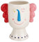 Vase Pop Volto bunt Keramik weiß (Jullare)