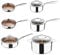 MasterPro - 10-Piece Cookware Set with Glass Lid - Giro Induction Stainless Steel Set, Professional Quality, Tri-Ply Multilayer for Improved Heat Retention & Distribution - Ovenproof