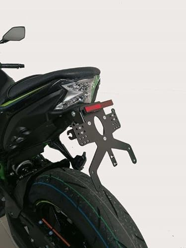 Kennzeichenhalter GroFaTec REVO Short für Kawasaki z650 Ninja 650 2017-2022 Kennzeichenträger Nummernschild Träger Halter kurzes Heck Heckumbau Porta Targa Z650 kawa