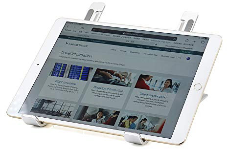 Meta Laptop Stand, Portable Aluminum Laptop Riser Adjustable Laptop Holder for Desk, Foldable Ventilated Cooling Notebook Stand for MacBook Pro/Air, HP, Lenovo, Dell, More Laptops, Tablet (Silver)