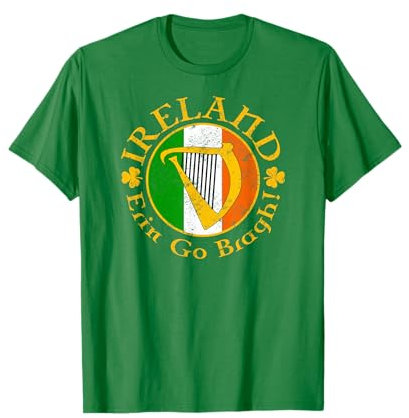 Irland Erin Go Bragh! Irische Harfe T-Shirt