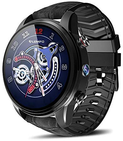 QESTO KNN Nuovo smart watch Smart Watch Android 7.1 GPS Smartwatch Uomo LTE 4G Smart Watch Phone Monitor della frequenza cardiaca 1GB 16GB Memoria 2MP Fotocamera Argento(Argento) (nero)