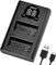 DSTE DMW-BLC12 Batterie USB double chargeur rapide avec écran LCD compatible pour Panasonic DMW-BLC12e, DMW-BTC12, BP-DC12, Lumix DMC-G7, DMC-FZ200, DMC-FZ200GK, DMC-FZ1000