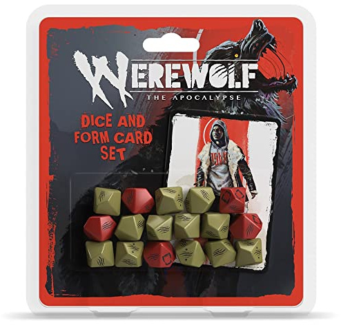 Renegade Game Studios | Werewolf RPG Dice and Form Card Set | RPG-Würfel Und Formkarten-Zubehör | 1 Spieler | 30-45 Min