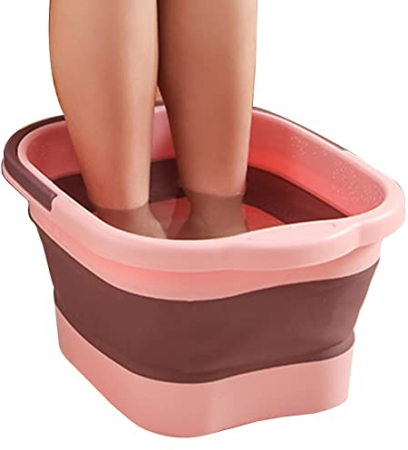 Faltbare Fußbadewanne - Fuß Bad Becken Zum Einweichen Füße - Faltbarer Eimer Mit Griffen Und Massage Fusspflege - Multifunktionale Füße Soaking Tub Fußbad - Große Fußbadewanne