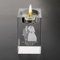 Personalisierte 3D-Foto-Kristall-Kerzenhalter Individuell Gravierte 3D-Bild Kristall-Kerzenständer für Heimdekoration Weihnachten Gedenkstätte Benutzerdefiniert mit Foto und Text