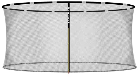 Baunsal® Trampolin Sicherheitsnetz Ø 396 cm (FGIS) für 12 Netzstangen Netzhöhe 180 cm Ersatzteile Netz Schutznetz Kindertrampolin Ersatznetz Gartentrampolin Outdoor