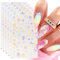 5 Blatt Nagelsticker Selbstklebend 5D Frühling Sommer Blumen Nail Art Sticker Nageldesign Nagelfolie Aufkleber Nail Art Stickers Zubehör DIY für DIY Nagel Dekoration
