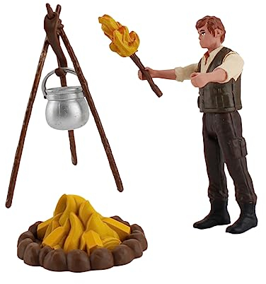 FUNOMOCYA Miniatur-Picknick-Modell Mit Lagerfeuer Für Junge Mädchen Solide Mini Lagerfeuer-Modell Zum Spielen Und Lernen Für Kleinkinder Verarbeitung Praktisches Lernspielzeug