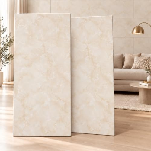 Polystyrol Paneele, Deckenpaneele XL Wandpaneele, Dekoren, Styropor Marmor Imitat Decken - Wandverkleidung, 3mm dick - 100x50cm 6m² - 12 Stück