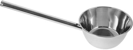 Amosfun Ladle aus Edelstahl Metall Wasserschöpfkelle mit Langem Griff Suppenkelle für Küche Garten und Servieren von Wasser
