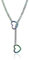 WLVinson Love Shackles Necklace,Herz Kette Heart Slip Chain Damen,Herzkette,Loveshackles,O-Ring-Schlupfkette,Herz Lariat Y Choker Halskette,Handmade Punk Gothic Cuban Necklace für Frauen