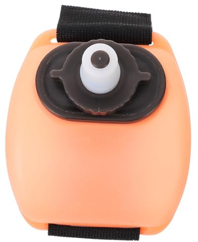 Happyyami Outdoor Kettle Running Water Bottle Handheld Marathon Water Bottle Outdoor Sports Water Bottle Wearable Water Bottle Wrist Flask Runners Hydration Bottle Polyester Pink re-usable