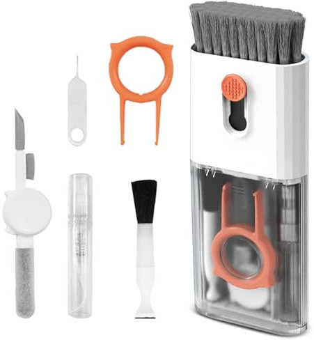 1PC computer keyboard multifunctional cleaning kit, cleaner with multifunctional cleaning pen, multifunctional keyboard brush, used for cleaning laptops,headphones,phones, cameras, and car screens